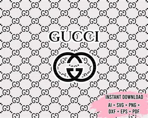 gucci black gold print|printable Gucci logo pattern.